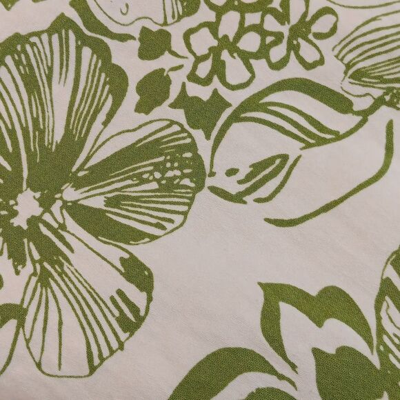 Robbie Bee Woman Green Floral Cotton Dress. Garden Girl. - Picture 12 of 12